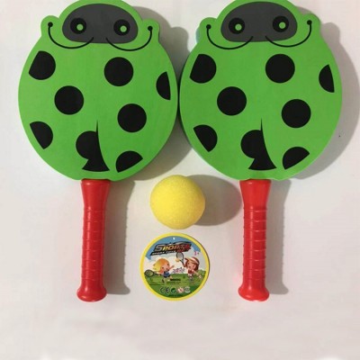 Kids sport cartoon sponge toy table tennis racket set