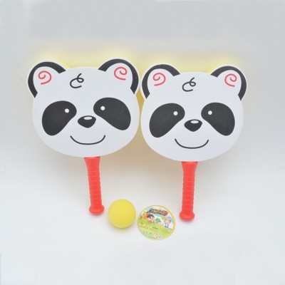 Kids Cartoon Sponge Panda Ball Racket